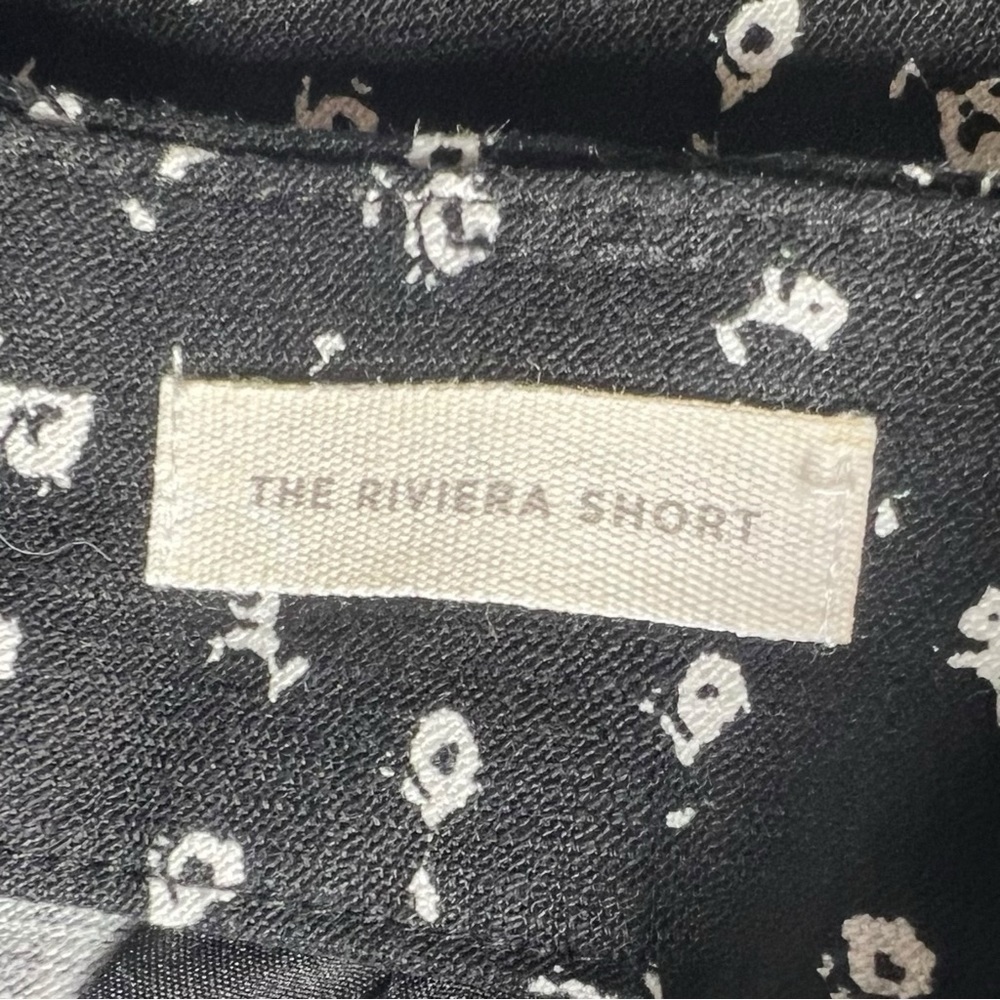 Loft Women’s Riviera Shorts Rose Print Black Size 8 - Picture 4 of 9